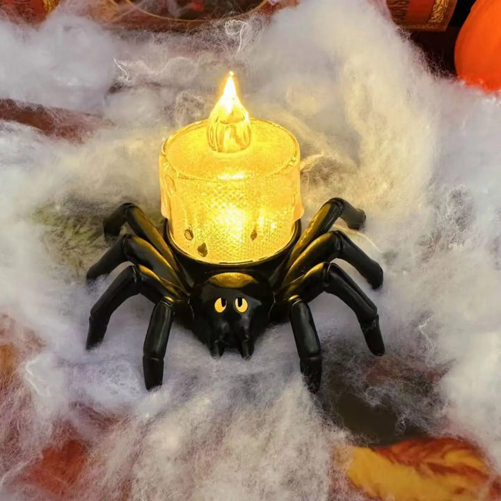 Creepy Halloween LED Spider Candle Lamp – Eerie Party Lighting for Spooky Celebrations 6