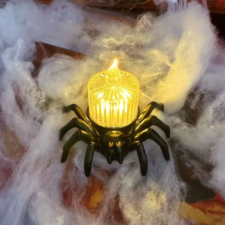 Creepy Halloween LED Spider Candle Lamp – Eerie Party Lighting for Spooky Celebrations 8