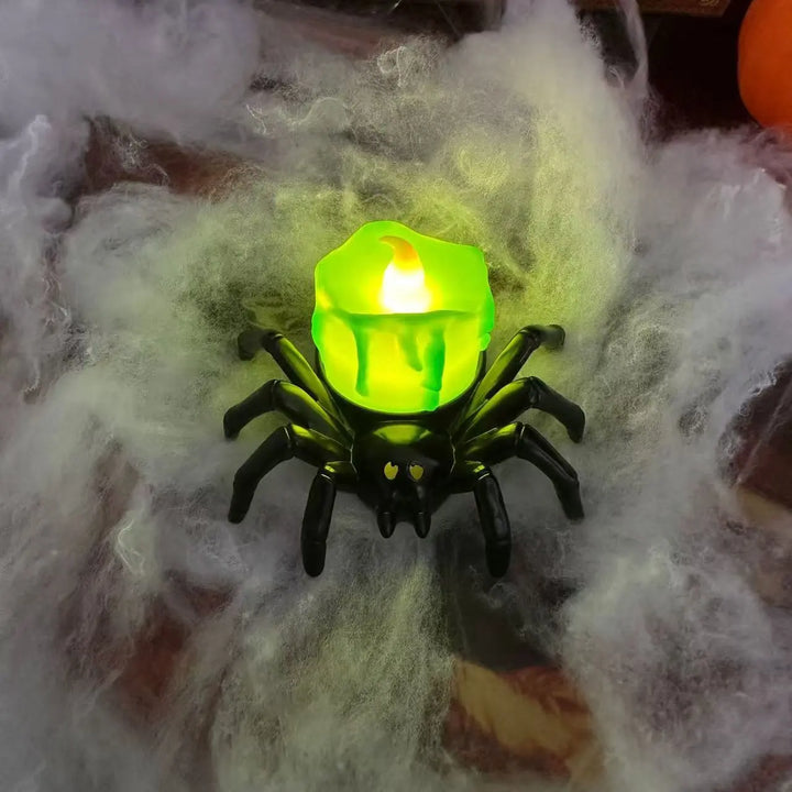Creepy Halloween LED Spider Candle Lamp – Eerie Party Lighting for Spooky Celebrations 10