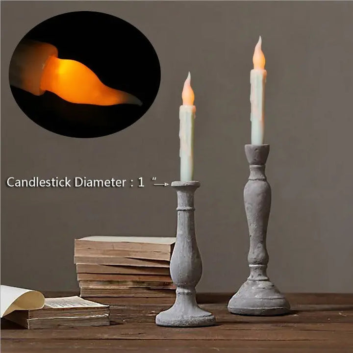 Halloween Floating Candles Set with Magic Wand – Creepy LED Décor for Parties, Battery-Operated, Safe and Reusable 5