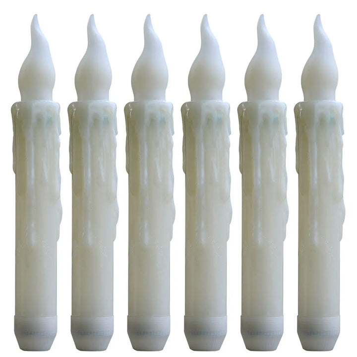 Halloween Floating Candles Set with Magic Wand – Creepy LED Décor for Parties, Battery-Operated, Safe and Reusable 7