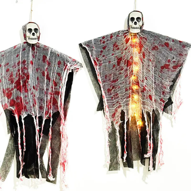 Spooky Hanging Bloody Skeletal Spirit Decoration – Scary Halloween Decoration for Indoor & Outdoor Use 3