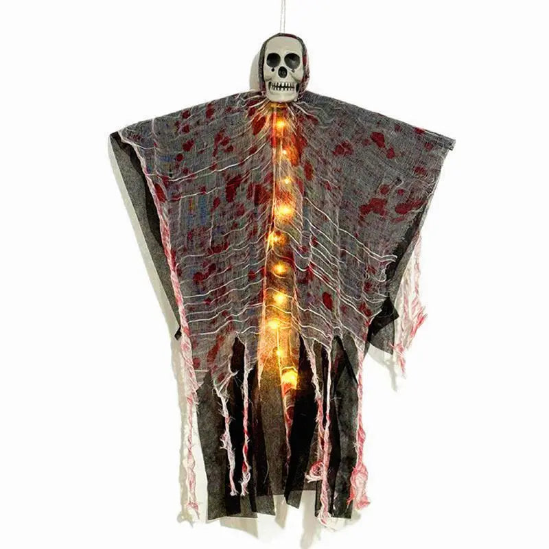 Spooky Hanging Bloody Skeletal Spirit Decoration – Scary Halloween Decoration for Indoor & Outdoor Use 1