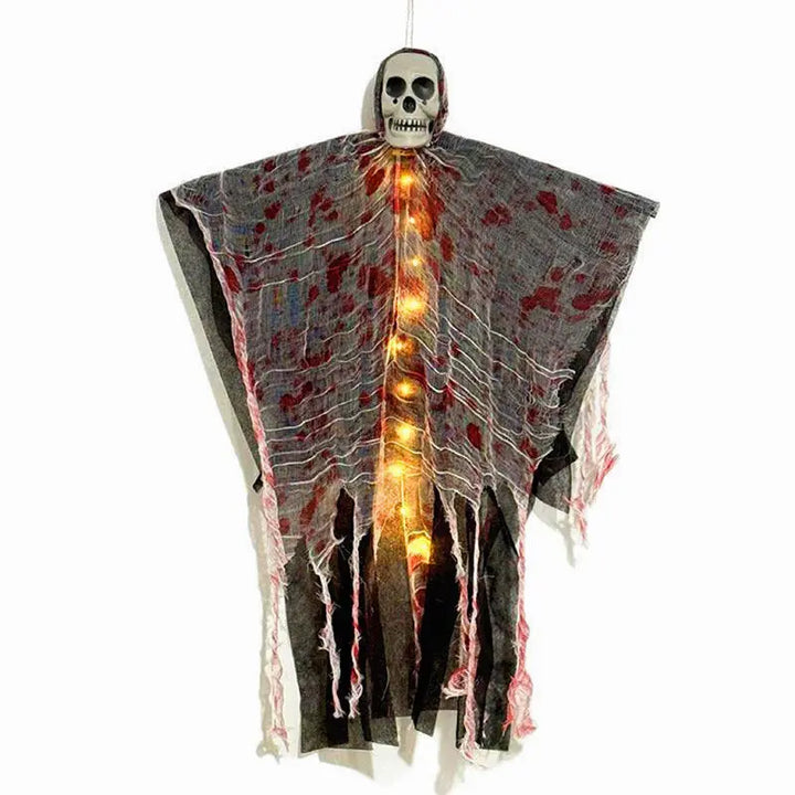Spooky Hanging Bloody Skeletal Spirit Decoration – Scary Halloween Decoration for Indoor & Outdoor Use 1