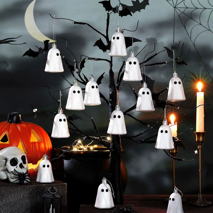 Spooky Hanging Ghosts Decoration Set – Perfect for Halloween Parties & Haunted Atmosphere 2