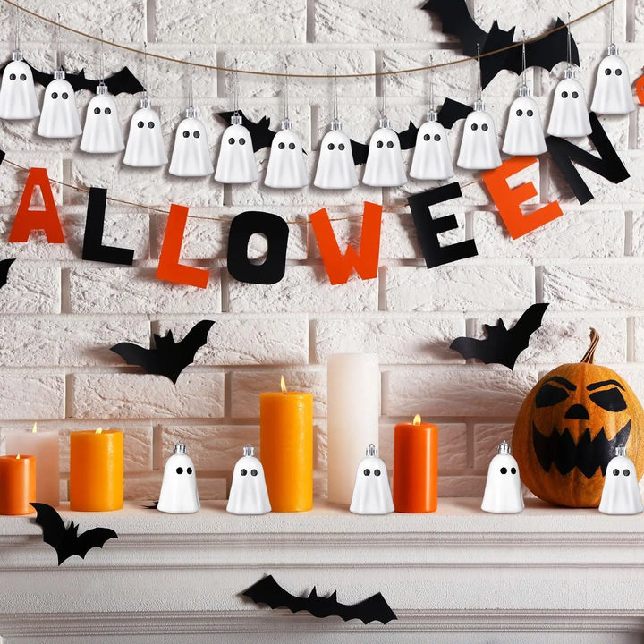Spooky Hanging Ghosts Decoration Set – Perfect for Halloween Parties & Haunted Atmosphere 4
