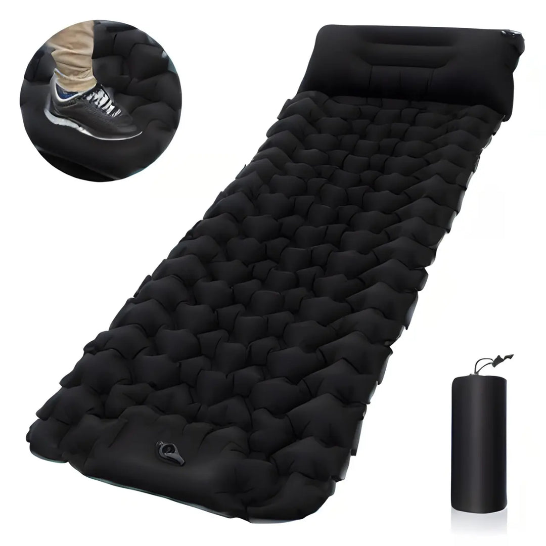 MunaWear - Air Beds & Mattresses - Airest – Ultralight Self-Inflating Camping Mattress with Built-in Pump & Pillows - 