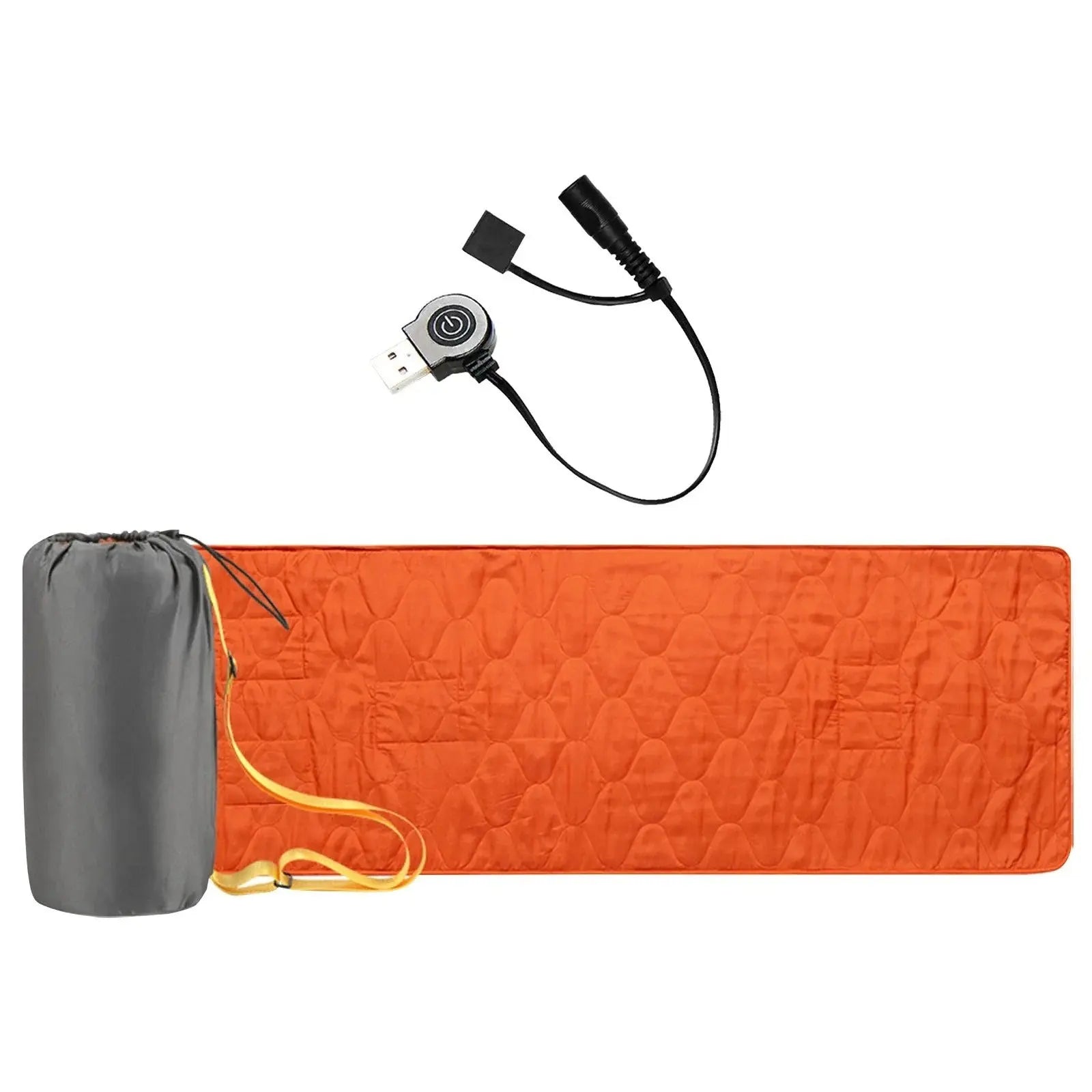 MunaWear - Air Beds & Mattresses - CampLuxe  – Outdoor USB Heating Sleeping Mat with Intelligent Temperature Control - Orange
