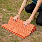 MunaWear - Air Beds & Mattresses - Mia – Ultralight Camping Mat and Sleeping Pad for Outdoor Comfort, Yoga, and Adventures - Orange