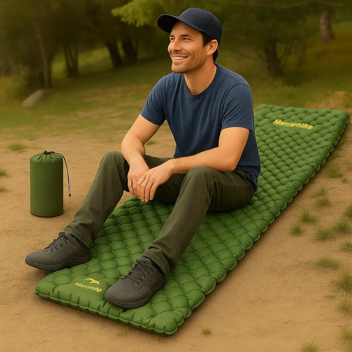 MunaWear - Air Beds & Mattresses - Mia – Ultralight Camping Mattress with 4.6 High R-Value for Outdoor Adventures - L (196x64x8cm)