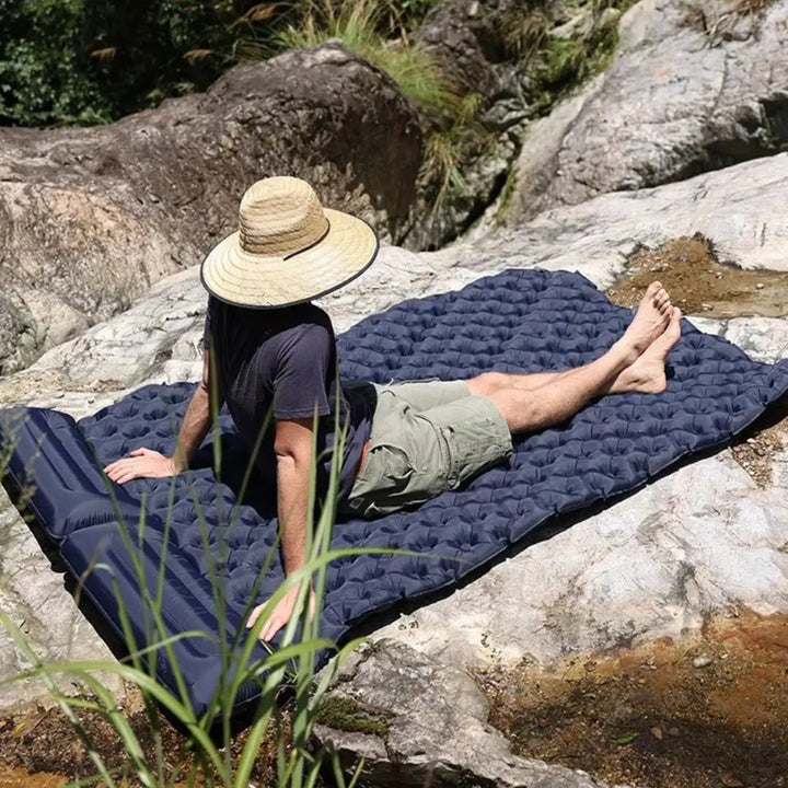 MunaWear - Air Beds & Mattresses - TrailRest – Extra Wide Ultralight Inflatable Mattress with Auto-Inflating Feature for Camping and Travel - 