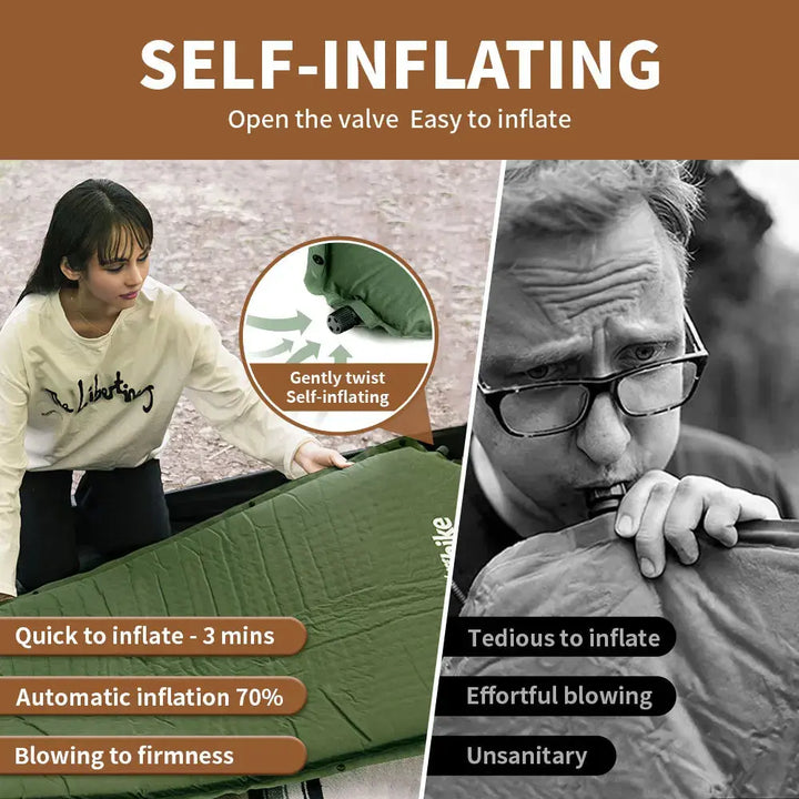 Ava – Self-Inflating 5CM Air Mattress for Camping & Outdoor Adventures, Size Single 3