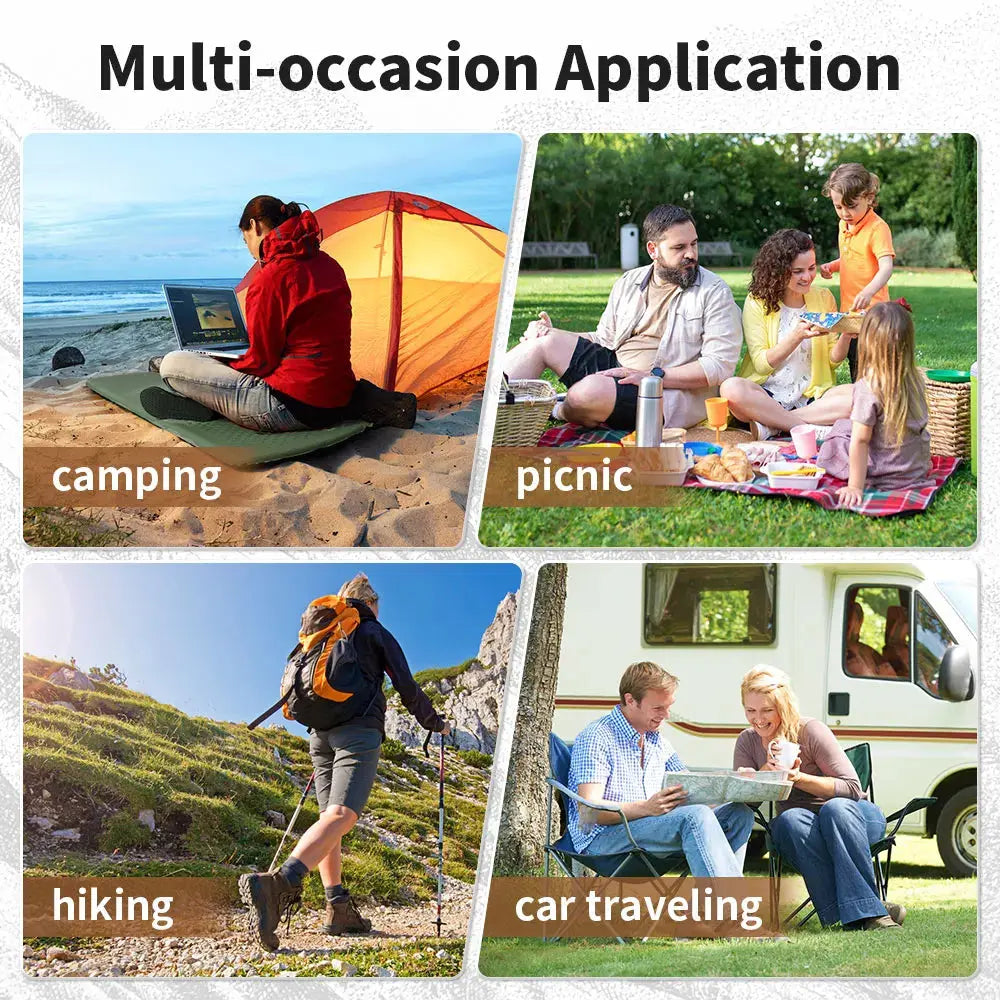 Ava – Self-Inflating 5CM Air Mattress for Camping & Outdoor Adventures, Size Single 5