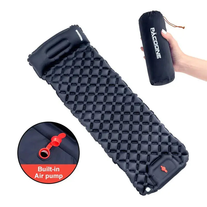 Mia - Ultralight Inflatable Camping Mattress with Built-In Pump & Pillow - Best Camping Air Mattress Size 190x58x5cm 1