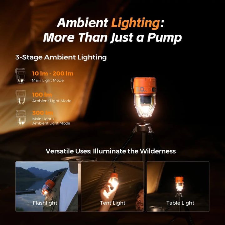 Maxine – Portable Electric Air Pump with 3-Level Ambient Light for Easy Inflation & Travel Size One Size 5