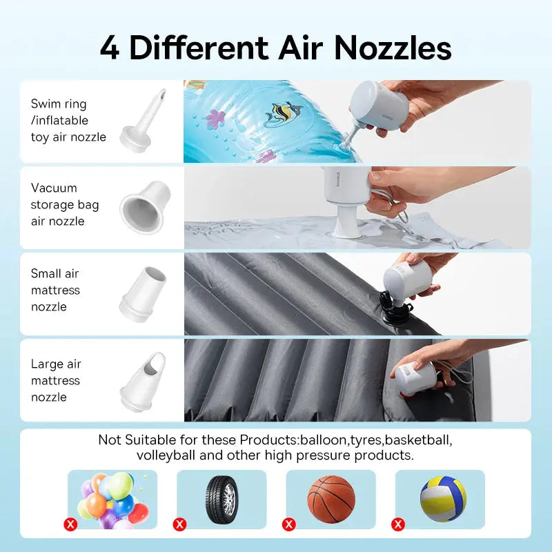 Mia – Mini Portable Wireless Air Pump for Camping & Outdoor Use 3