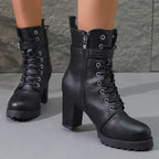Francheska - Stylish Black Ankle Boots With Zip Closure For Everyday Comfort 6
