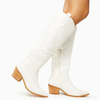 Liora - Classic Knee-High Cowboy Boots with Vintage Style for Winter Wear 2