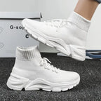 Liora - Stylish Knit Couple's Short Boots With Thick Sole For Casual Outings 0