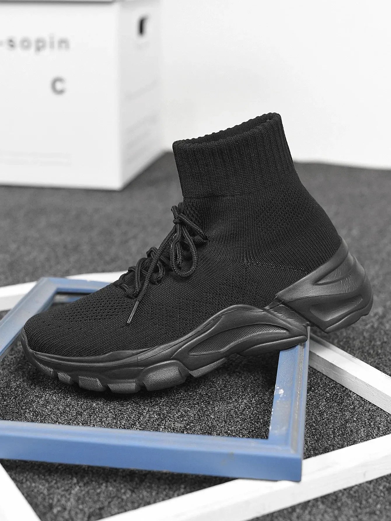 Liora - Stylish Knit Couple's Short Boots With Thick Sole For Casual Outings 6