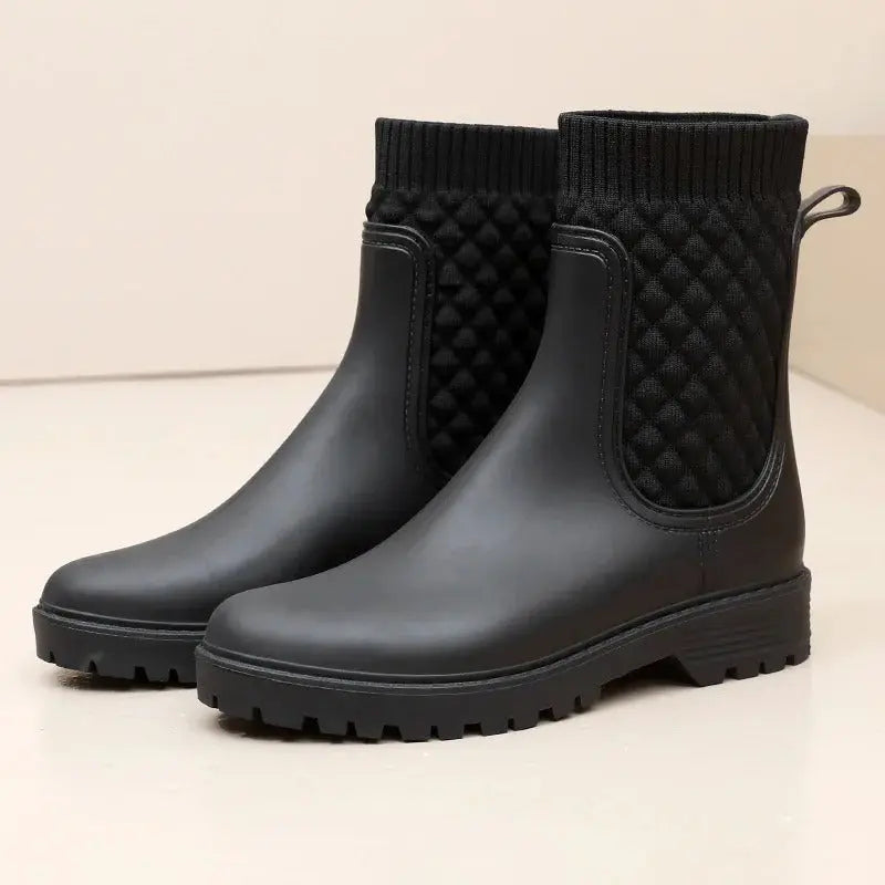 Liora - Stylish Waterproof Boots For Women With Quilted Knit Design For Everyday Wear 0
