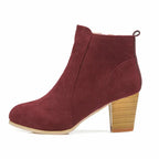 Liora - Stylish Women's Suede Ankle Boots With Chunky Heel For Everyday Wear 2