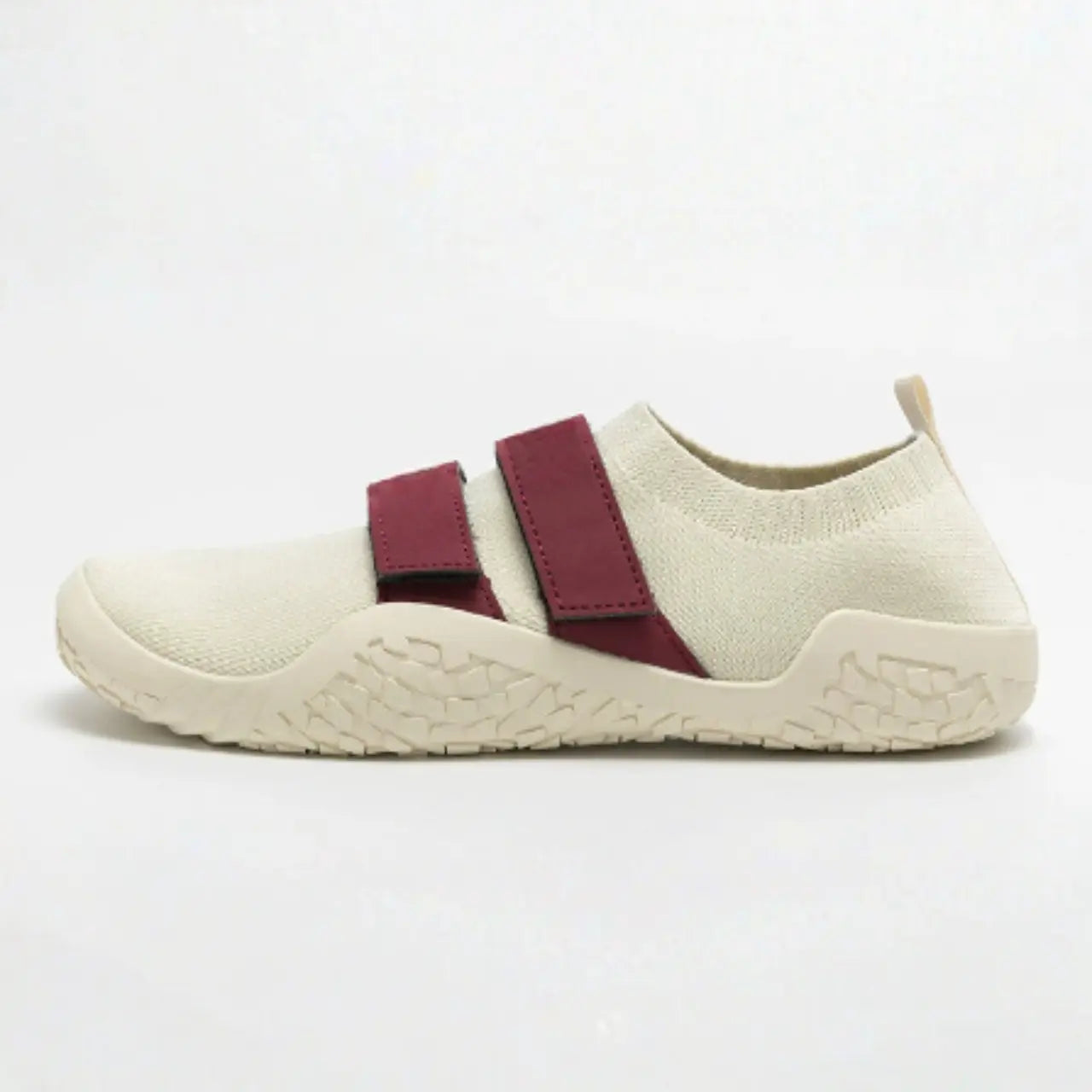 MunaWear - Athletic Shoes - Eris- Unisex Strength Support Wrestling Shoes for Deadlift & Squat - Maroon/Cream