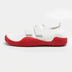 MunaWear - Athletic Shoes - Eris- Unisex Strength Support Wrestling Shoes for Deadlift & Squat - White/Red
