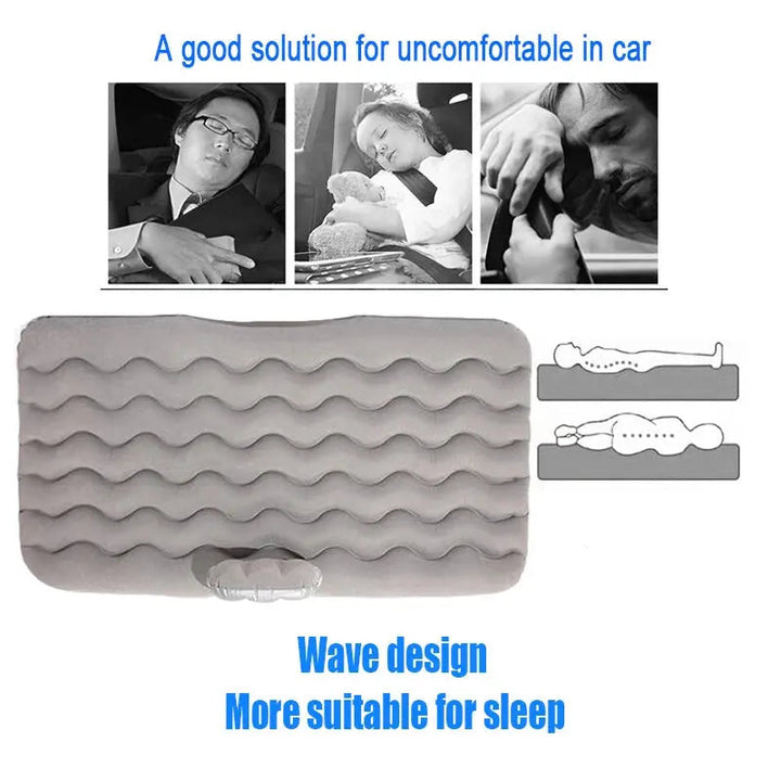 Mia - Universal Inflatable Car Travel Mattress Bed for Back Seat with Pillows & Storage Bag 3