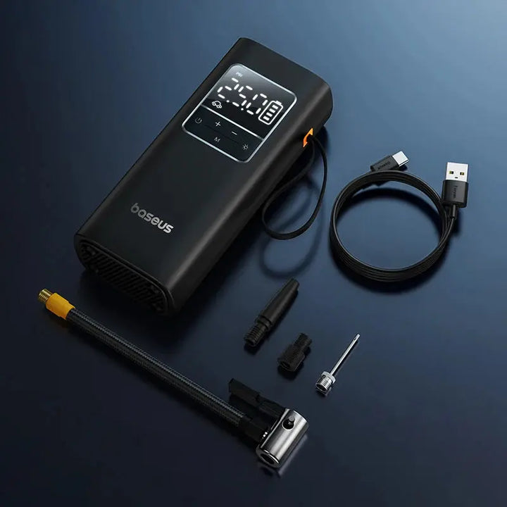 Ava - Portable Air Compressor for Car, Bike & Sports Equipment with LCD Display, Fast Inflation & Wireless Design 7