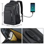 MunaWear - Backpacks - Avara – Ergonomic Waterproof Travel Backpack with Large Capacity for Outdoor Adventures for Men and Women - 