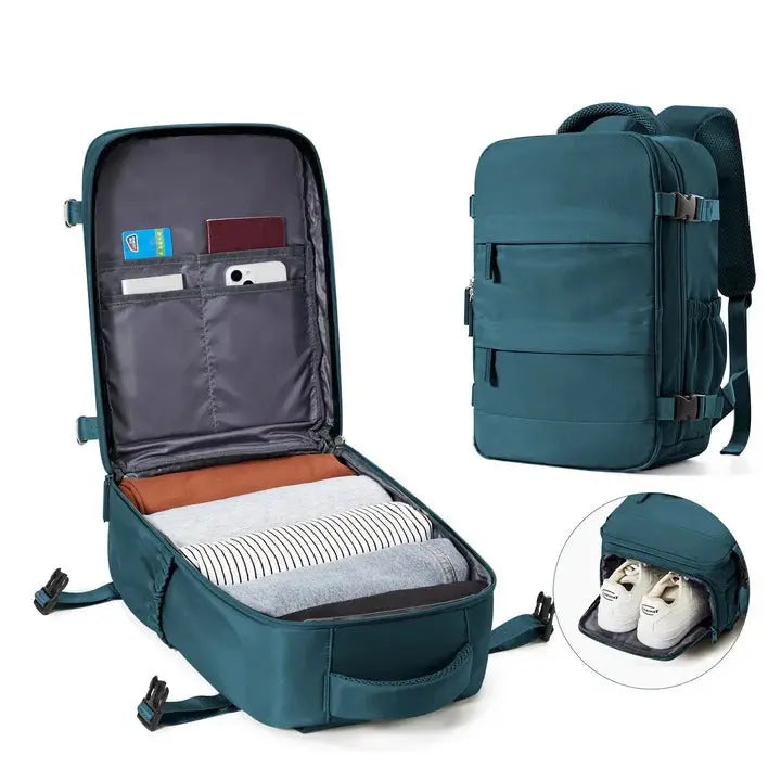 BackBloom – Versatile 40L Cabin Backpack for Travel & Leisure with Laptop Compartment