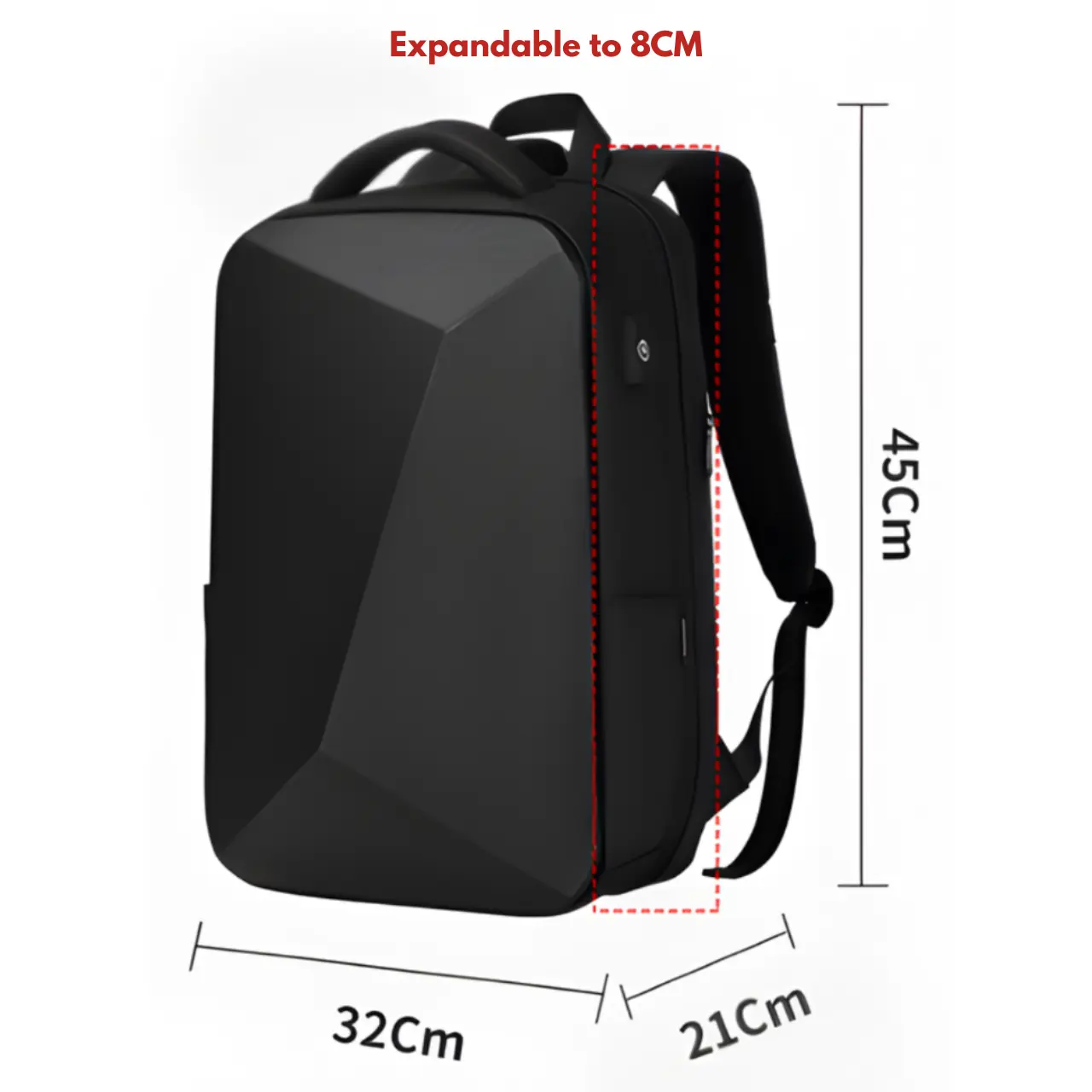 MunaWear - Backpacks - Darvon Anti-Theft Laptop Backpack – Waterproof Tech Backpack for Men – USB Charging – TSA Lock – Large Capacity - 