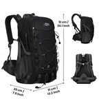 MunaWear - Backpacks - Ethan - Sturdy 32L Tactical Hiking Backpack for Mountaineering & Camping for Men and Women - 