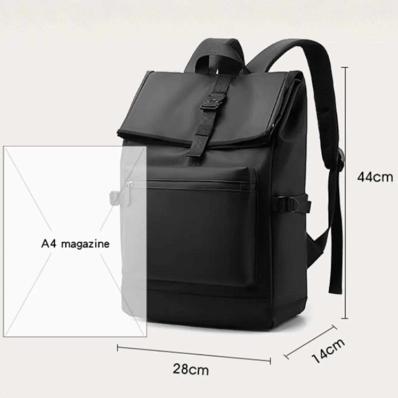 MunaWear - Backpacks - Ethan Urban Men's Work Backpack – Large Capacity 17-Inch Laptop Bag – Durable Oxford Fabric – Versatile Design - 