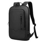 MunaWear - Backpacks - Ethan Waterproof Men's Work Backpack – USB Charging – Minimalist Design for 15.6-Inch Laptops – Multiple Colors Available - Black