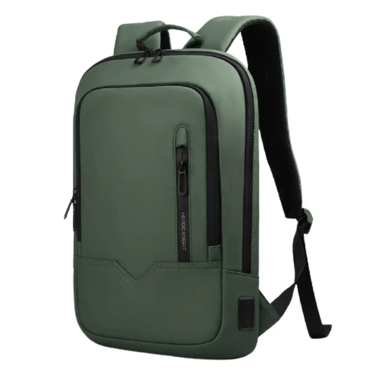 MunaWear - Backpacks - Ethan Waterproof Men's Work Backpack – USB Charging – Minimalist Design for 15.6-Inch Laptops – Multiple Colors Available - Green