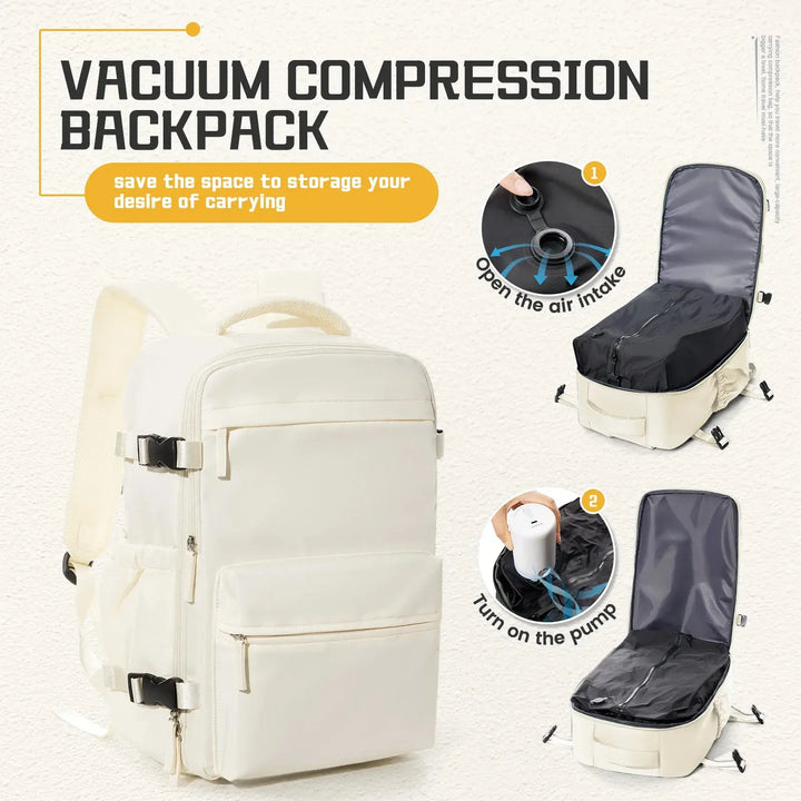 Ethan – 15.6-Inch Vacuum Compression Backpack for Hiking & Travel 9