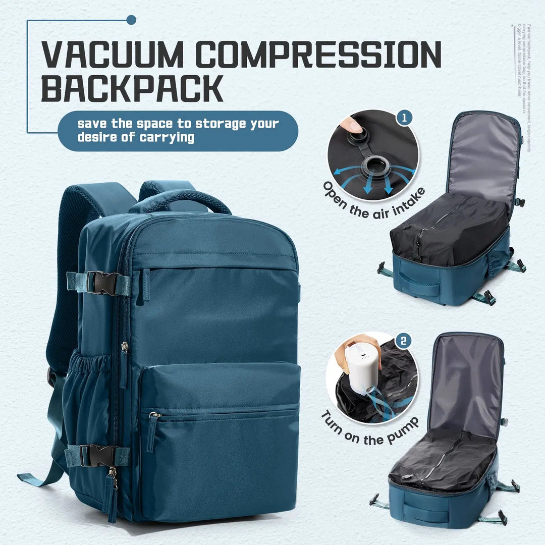 Ethan – 15.6-Inch Vacuum Compression Backpack for Hiking & Travel 6