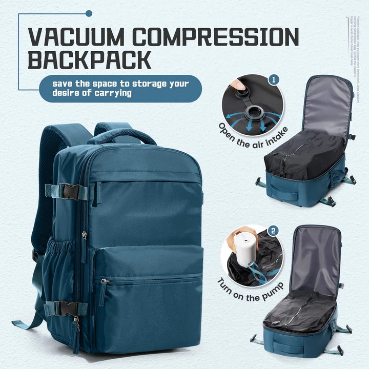 Ethan – 15.6-Inch Vacuum Compression Backpack for Hiking & Travel 6