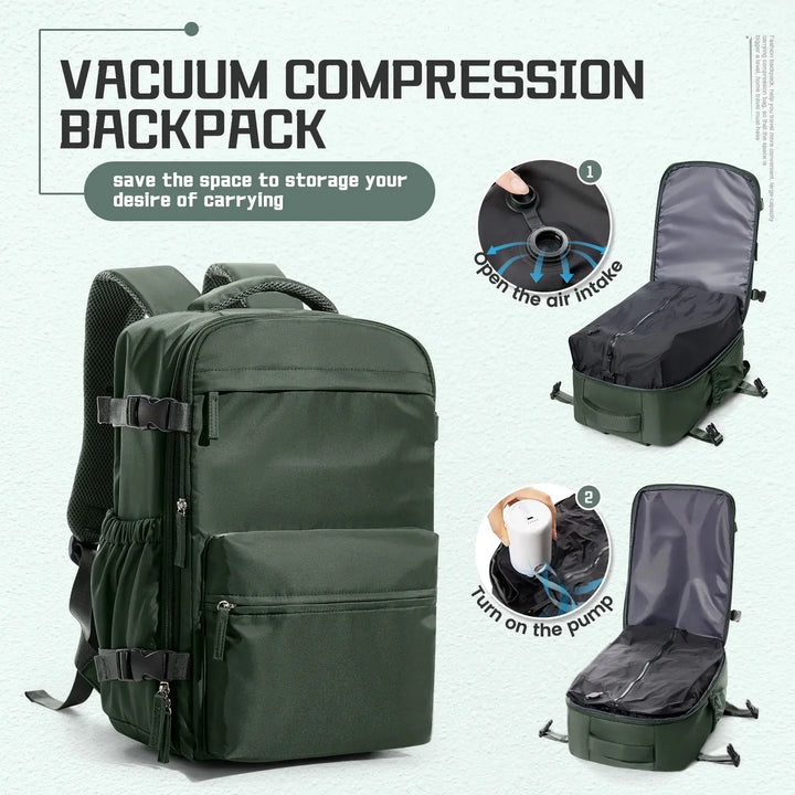 Ethan – 15.6-Inch Vacuum Compression Backpack for Hiking & Travel 10