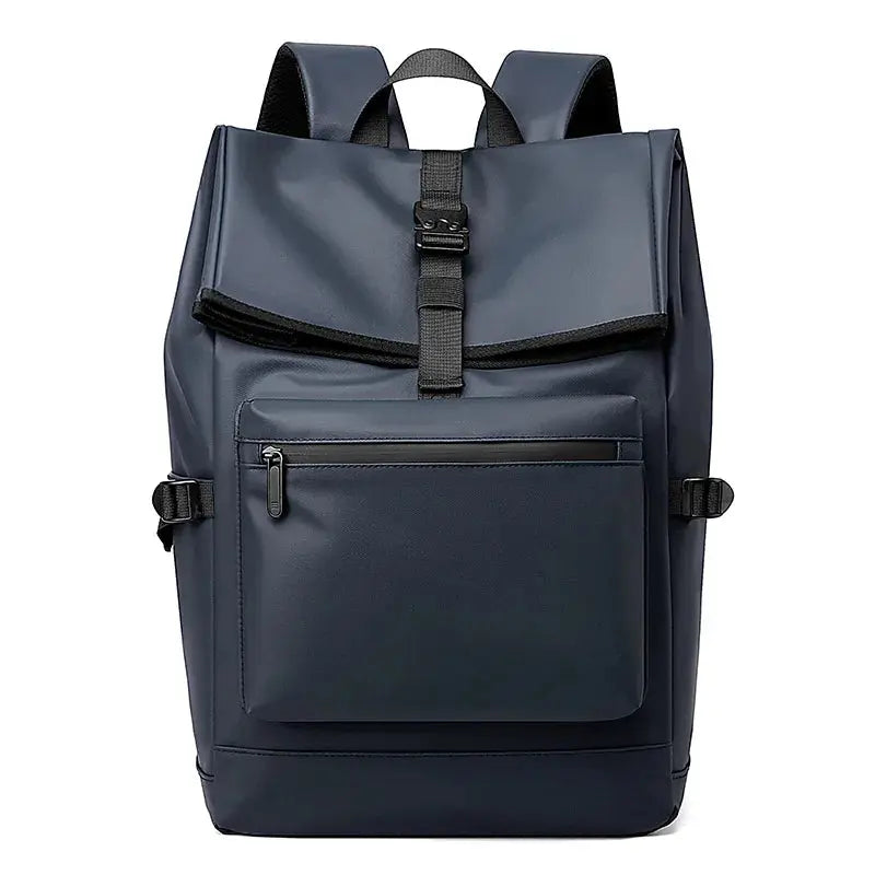 Ethan Urban Men's Work Backpack – Large Capacity 17-Inch Laptop Bag – Durable Oxford Fabric – Versatile Design – Black 8