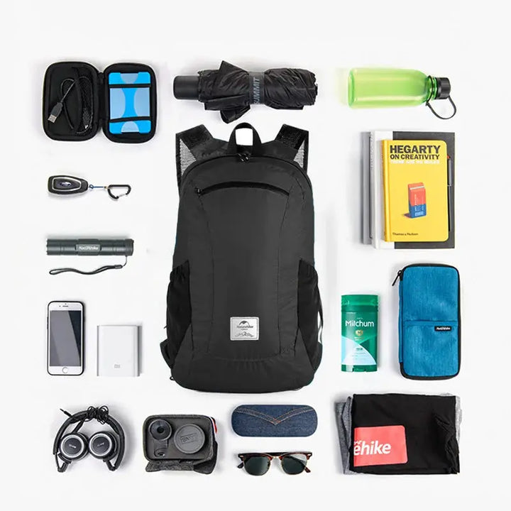 Ethan Ultralight Waterproof Travel Backpack – 18L Capacity – Lightweight & Foldable – Ideal for Hiking & Camping 5