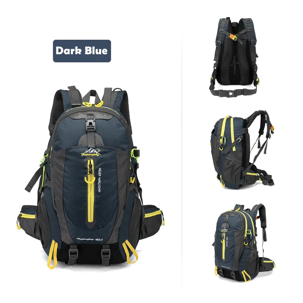 Ethan 40L Water Resistant Travel Backpack – Durable Nylon – Adjustable Straps – Perfect for Hiking & Camping 3