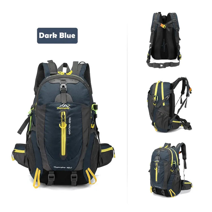 Ethan 40L Water Resistant Travel Backpack – Durable Nylon – Adjustable Straps – Perfect for Hiking & Camping 3