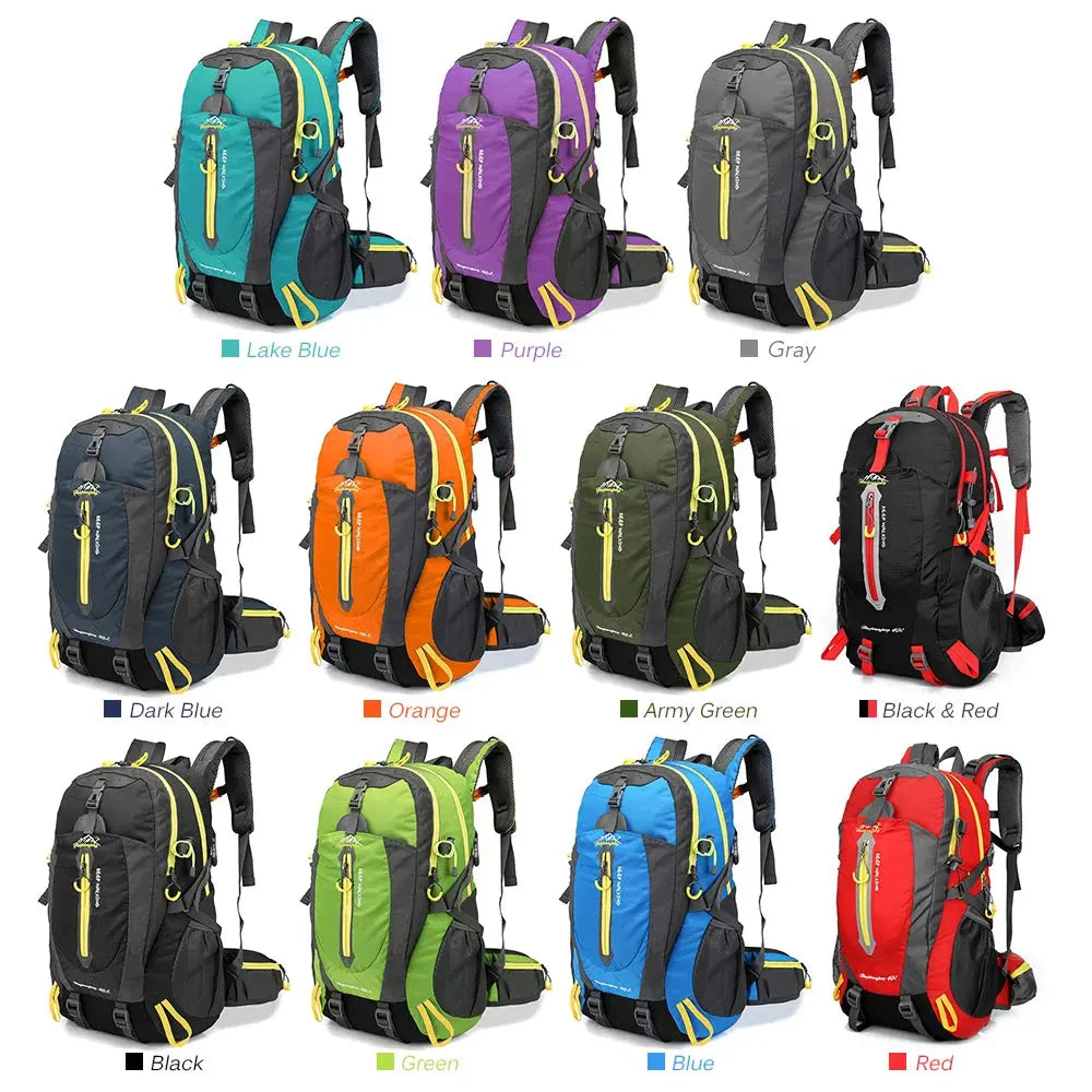 Ethan 40L Water Resistant Travel Backpack – Durable Nylon – Adjustable Straps – Perfect for Hiking & Camping 7
