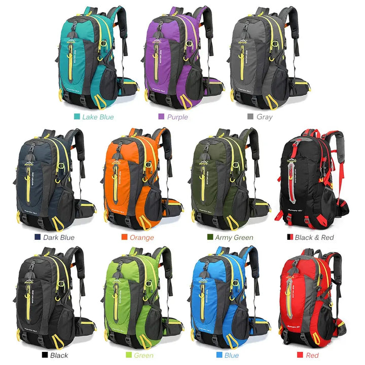 Ethan 40L Water Resistant Travel Backpack – Durable Nylon – Adjustable Straps – Perfect for Hiking & Camping 7