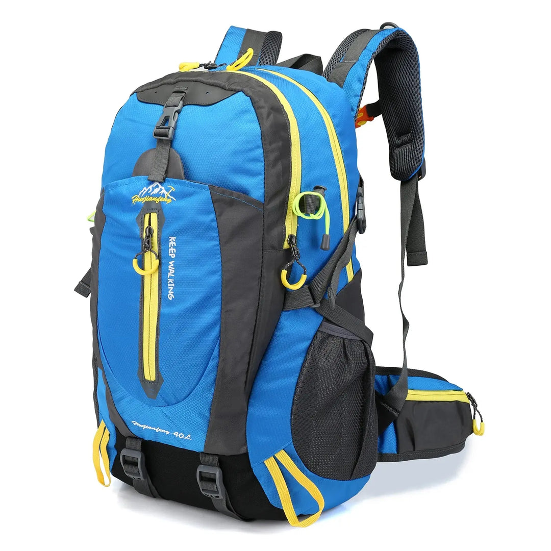 Ethan 40L Water Resistant Travel Backpack – Durable Nylon – Adjustable Straps – Perfect for Hiking & Camping 9