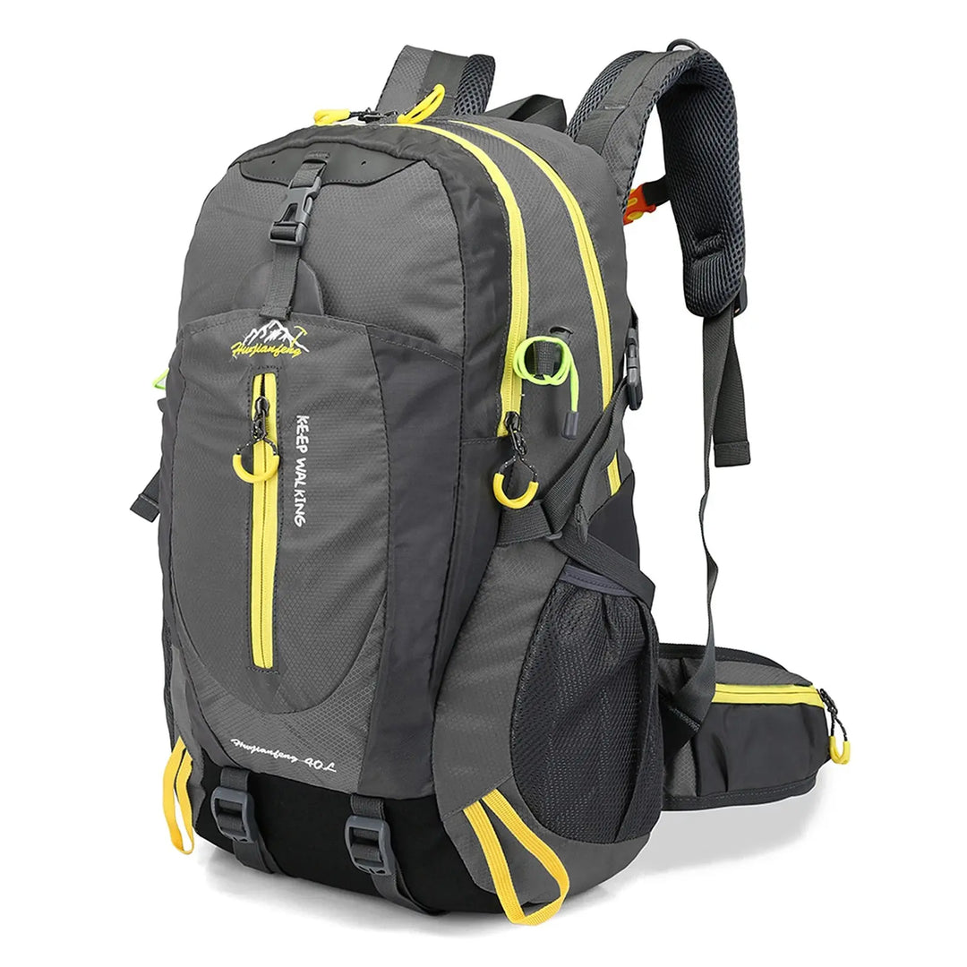Ethan 40L Water Resistant Travel Backpack – Durable Nylon – Adjustable Straps – Perfect for Hiking & Camping 1