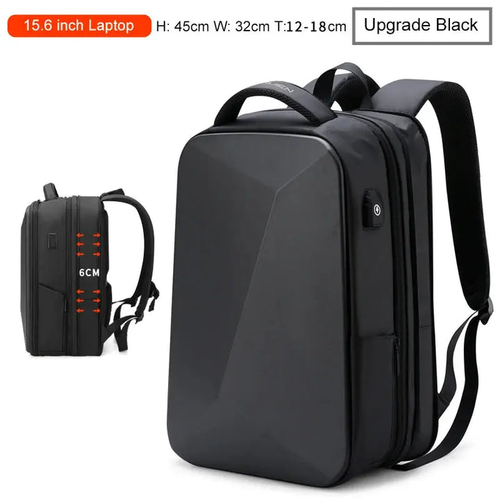 Ethan Anti-Theft Laptop Backpack – Waterproof Tech Backpack for Men – USB Charging – TSA Lock – Large Capacity – Black 1